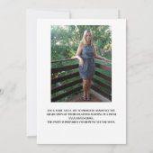 Invitation Modern Photo Graduation Announcement  (Dos)