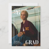 Invitation Modern Photo Graduation Announcement (Devant)