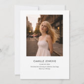 Invitation Modern Photo Graduation Announcement (Dos)