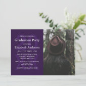 Invitation Modern Photo Graduation Party (Debout devant)