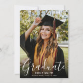 Invitation Modern Photo Graduation Party (Devant)