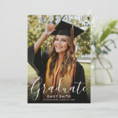 Invitation Modern Photo Graduation Party (Debout devant)