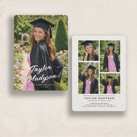 Invitation Modern Photo Graduation Party Invite Announcement