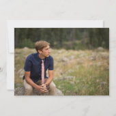 Invitation Modern Photo Script Horizontal Graduation Party (Dos)