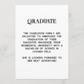 Invitation Modern PhotoName Graduation Announcement (Dos)