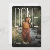 Invitation Modern Photopop DONE Graduation Party (Devant)