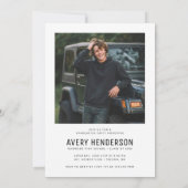 Invitation Modern PhotoPop Graduation Party (Dos)