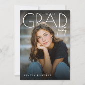 Invitation Modern PhotoPop Graduation Party (Devant)