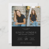 Invitation Modern PhotoPop Graduation Party (Dos)