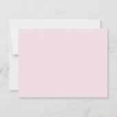 Invitation Modern pink and white a note from flat card (Dos)