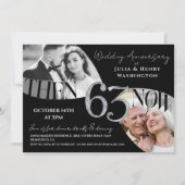 Invitation Modern Premium 63rd Wedding Anniversary (Devant)