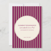 Invitation Modern QR code Bachelorette Weekend Itinerary (Devant)