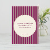 Invitation Modern QR code Bachelorette Weekend Itinerary (Debout devant)