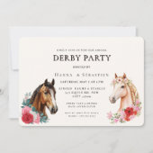 Invitation Modern Race Horse Derby Party Equestrian (Devant)
