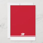Invitation Modern Red Class of 2026 3-Photo Graduation Invite (Dos)