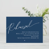 Invitation Modern Romantic Rehearsal Wedding Dinner Dancing (Debout devant)