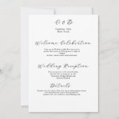 Invitation Modern Romantic Script Save the Date (Dos)