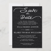 Invitation Modern Romantic Script Save the Date (Devant)