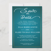 Invitation Modern Romantic Script Save the Date (Devant)
