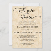 Invitation Modern Romantic Script Save the Date (Devant)