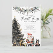 Invitation Modern Santa Favorite Things Invite (Debout devant)