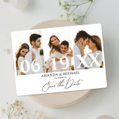 Invitation Modern Save the Date Mariage photo