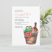 Invitation Modern Script Crawfish Seafood Boil Party (Debout devant)