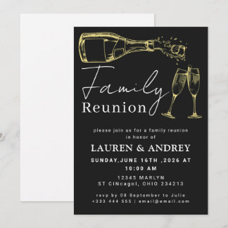 Invitation Modern Script Family Gathering Party
