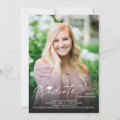 Invitation Modern Script Graduate 5 Photo Graduation (Devant)