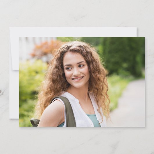 Invitation Modern Script Photo 2024 Graduation Party (Dos)