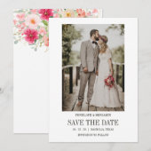 Invitation Modern Script Photo Wedding Save The Date (Devant / Derrière)