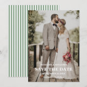 Invitation Modern Script Photo Wedding Save The Date (Devant / Derrière)