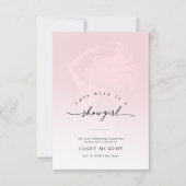 Invitation Modern Script Showgirl Blush Bachelorette Weekend (Devant)
