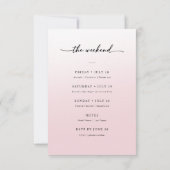 Invitation Modern Script Showgirl Blush Bachelorette Weekend (Dos)