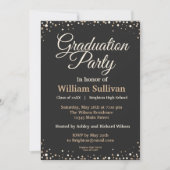 Invitation Modern Script Simple Photo Graduation Party (Devant)