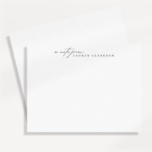 Invitation Modern Signature Style Note Card