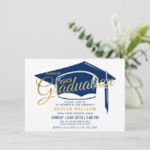 Invitation Modern Simple Class of 2023 Graduation Party (Debout devant)