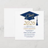 Invitation Modern Simple Class of 2025 Graduation Party (Devant / Derrière)