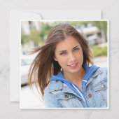 Invitation Modern Simple Class of 2025 PHOTO Graduation Party (Dos)