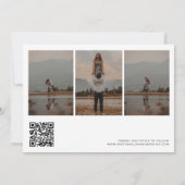 Invitation Modern Simple élégant mariage photo Enregistrer la (Dos)