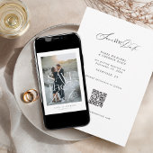 Invitation Modern Simple Elegant Texte Photo Enregistrer la d