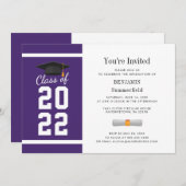 Invitation Modern Simple Graduation 2025 Party (Devant / Derrière)