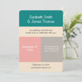 Invitation Modern Simple Minimal Urban Contemporary Wedding (Debout devant)