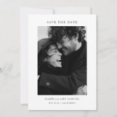 Invitation Modern Simple Photo Wedding Enregistrer la date (Devant)