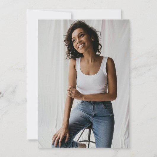 Invitation Modern Simple Vous êtes invité à la fête d'anniver (Dos)