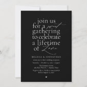 Invitation Modern Sweet Love Minimalist Wedding Reception (Devant)