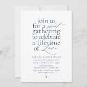 Invitation Modern Sweet Love Minimalist Wedding Reception (Devant)