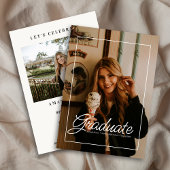 Invitation Modern Two Photo Magazine Couverture 2025