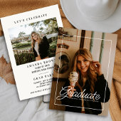 Invitation Modern Two Photo Magazine Couverture 2025