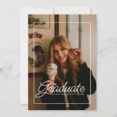 Invitation Modern Two Photo Magazine Couverture 2025 (Devant)